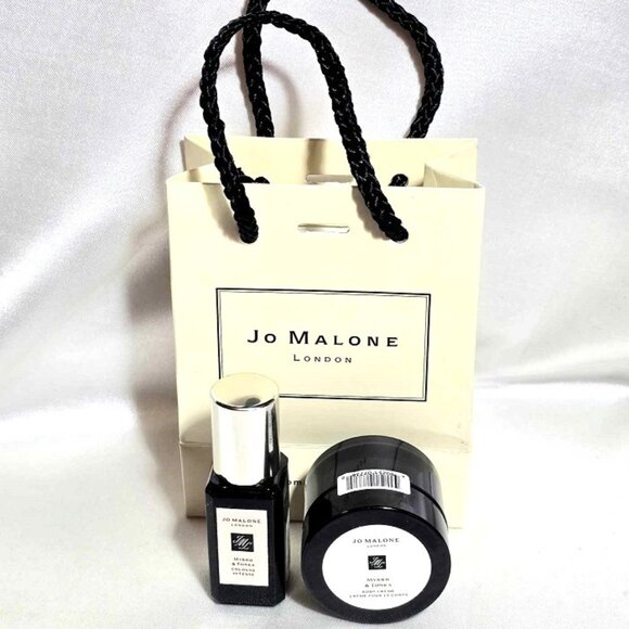 Jo Malone MYRRH & TONKA + Body Cream + Mini Bag 3 Piece Gift Set - Picture 1 of 3